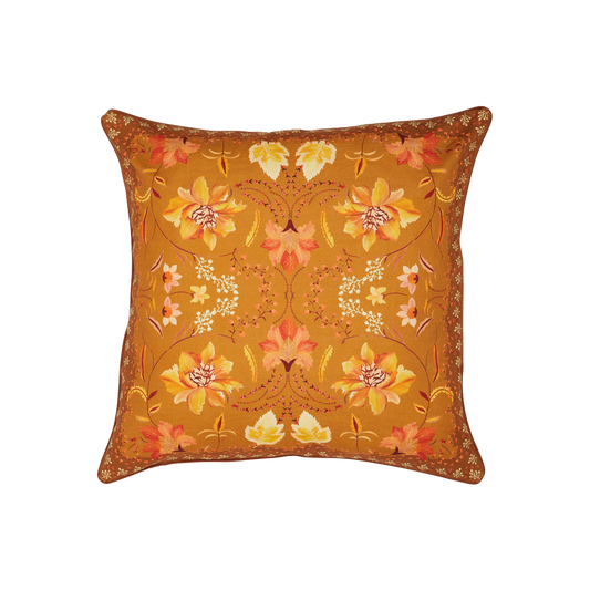 Folk Cushion Cover Golden